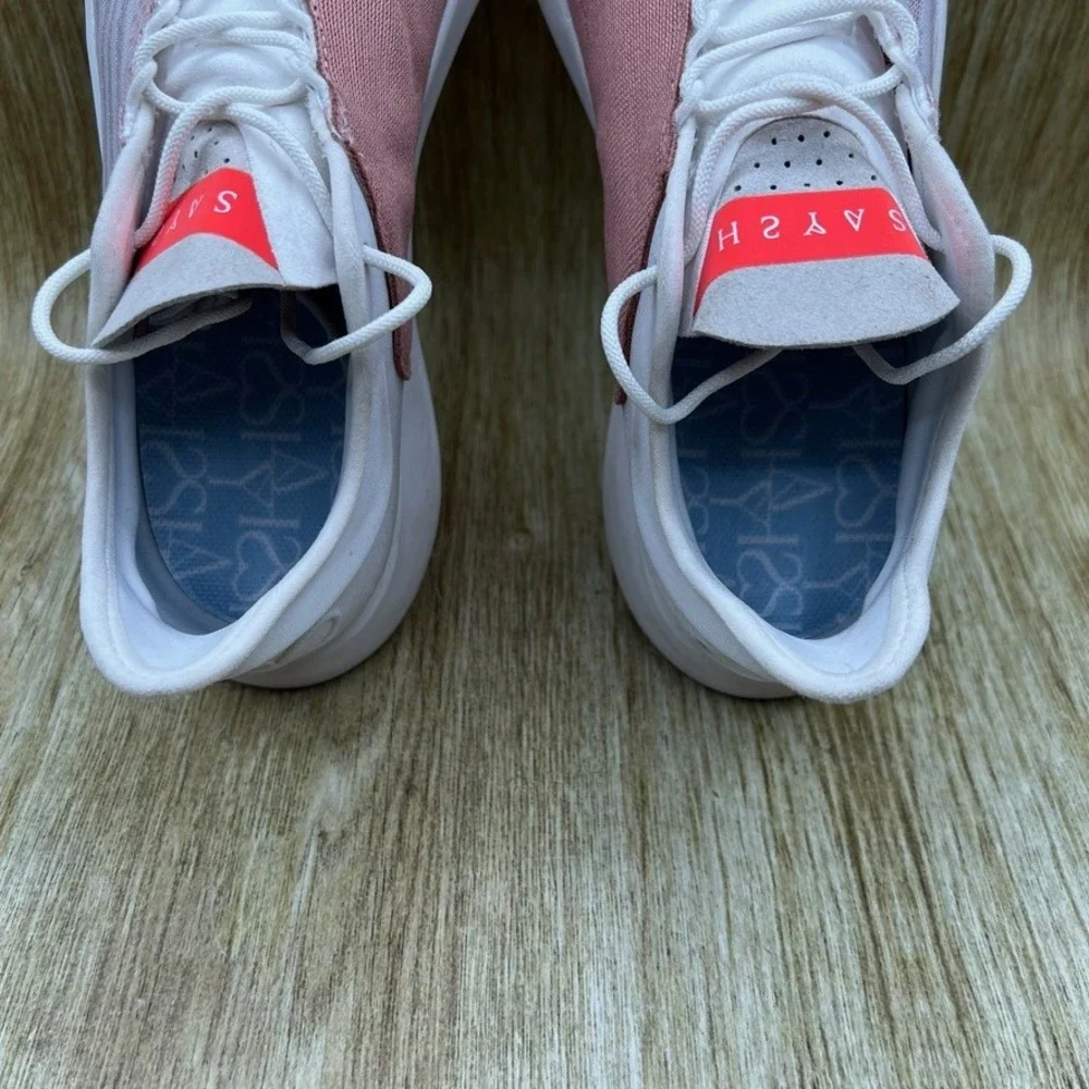 Saysh One Lifestyle Sneakers Women's Size 9 Heather Rose White Allyson Felix